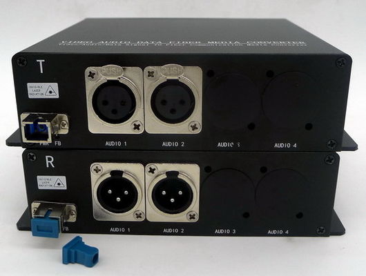 단일모드 ST/LC/FC/SC 광 커넥터와 섬유 컨버터에 대한 2ch 균형적 XLR 음성적입니다
