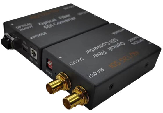 섬유 컨버터 1 채널 영상과 음성 전송에 대한 12G SDI