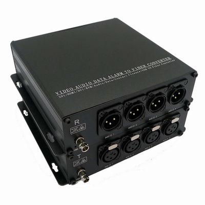XLR 연결기 SFP 모듈과 섬유 컨버터에 대한 4Ch 균형적 오디오